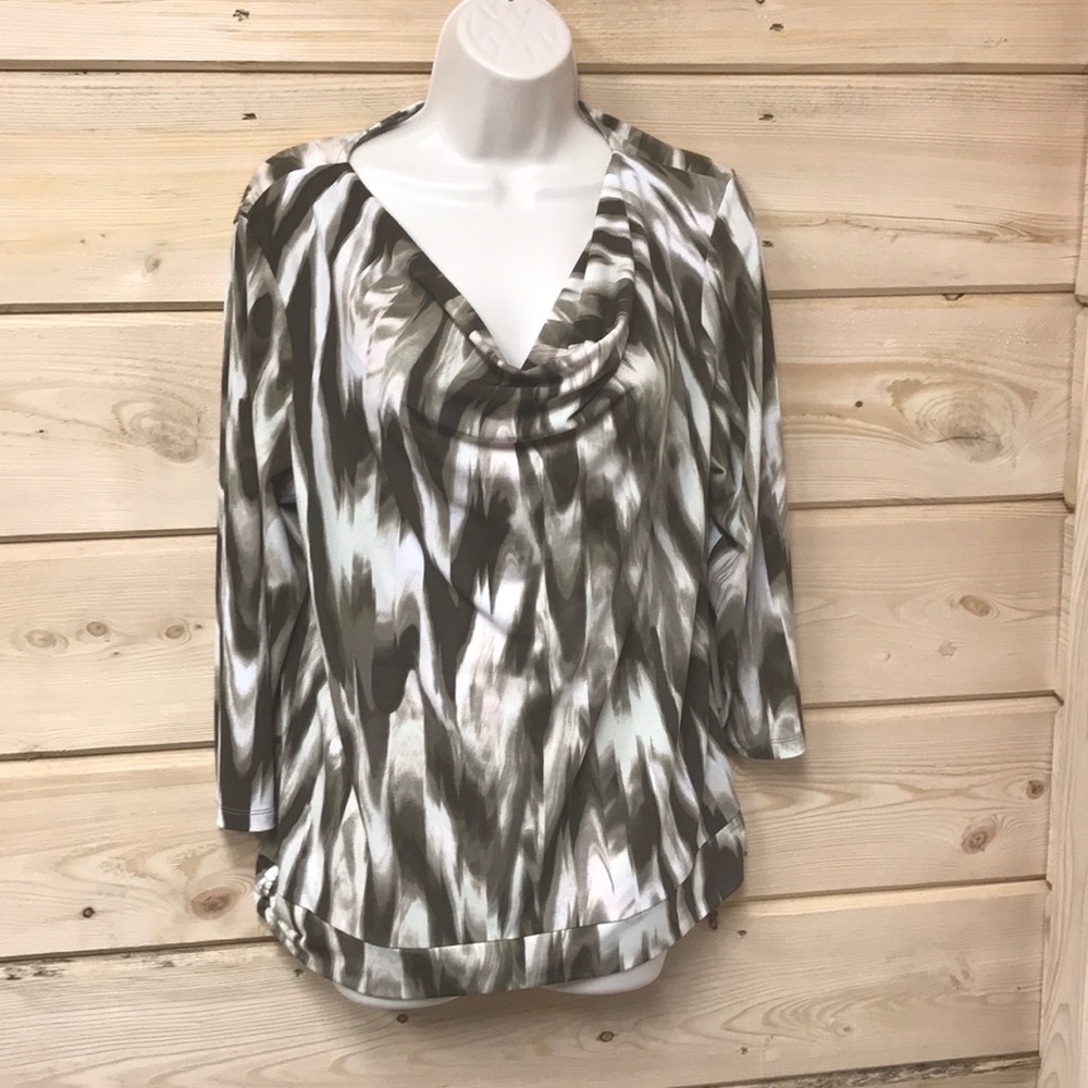 Chico’s Easywear Pullover Top 3/4 Sleeves Sz L